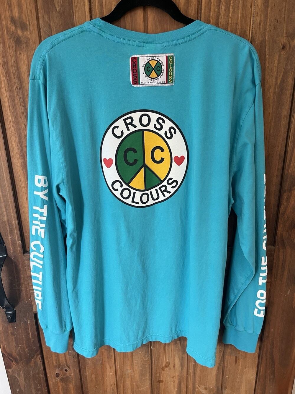 Cross Colours Long Sleeve Rare Colorway Hip Hop 90s Medium